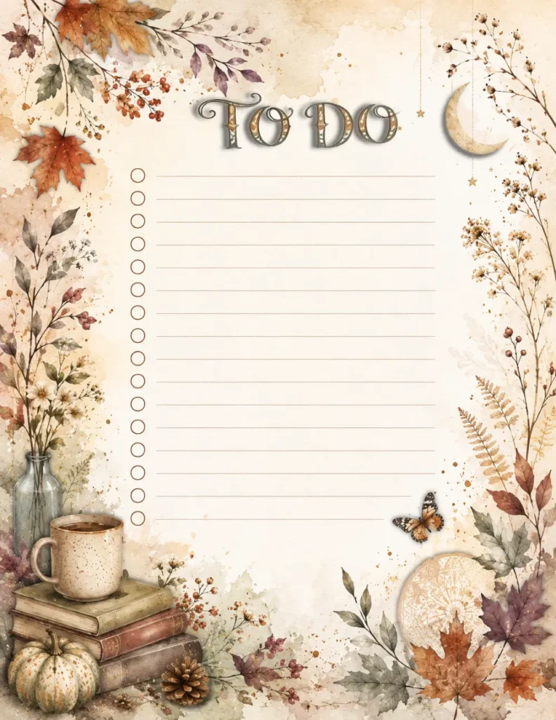 Autumn To Do Giveaway
