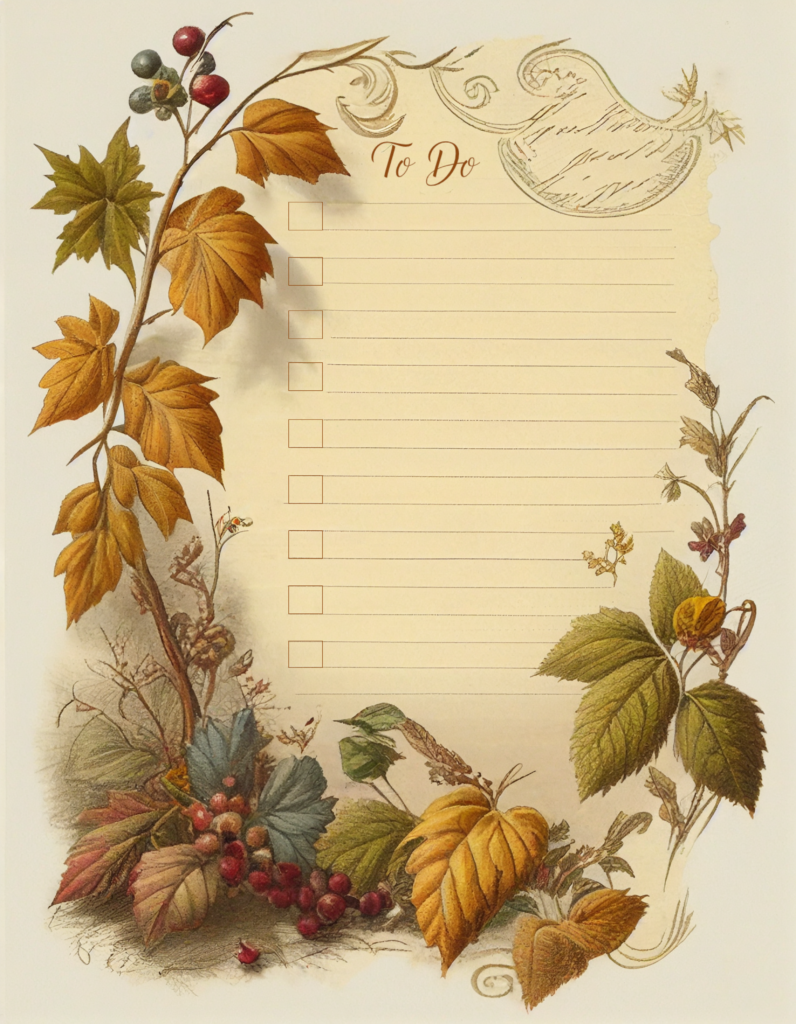 Autumn To Do Giveaway