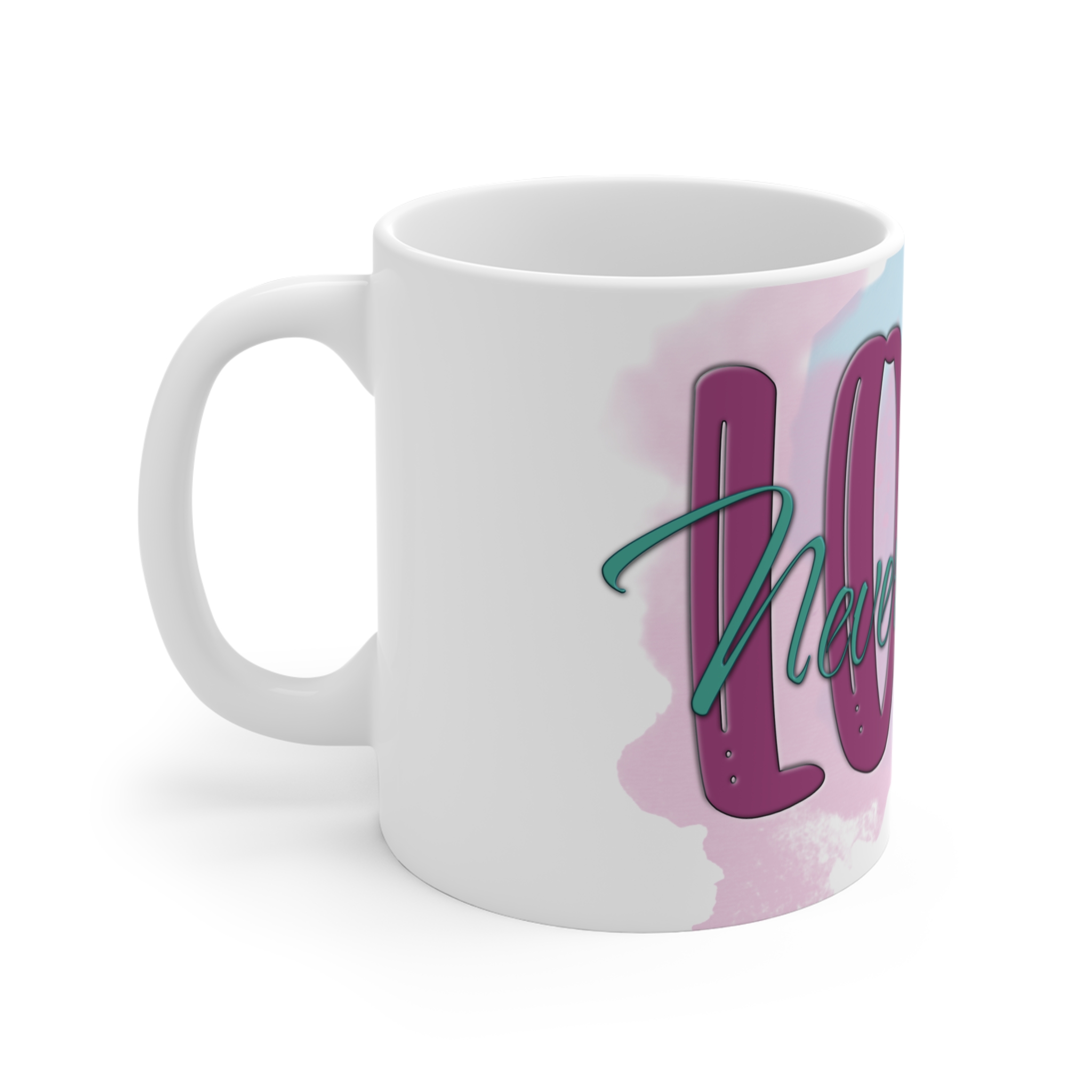 Love Never Fails 11oz Mug - Image 2