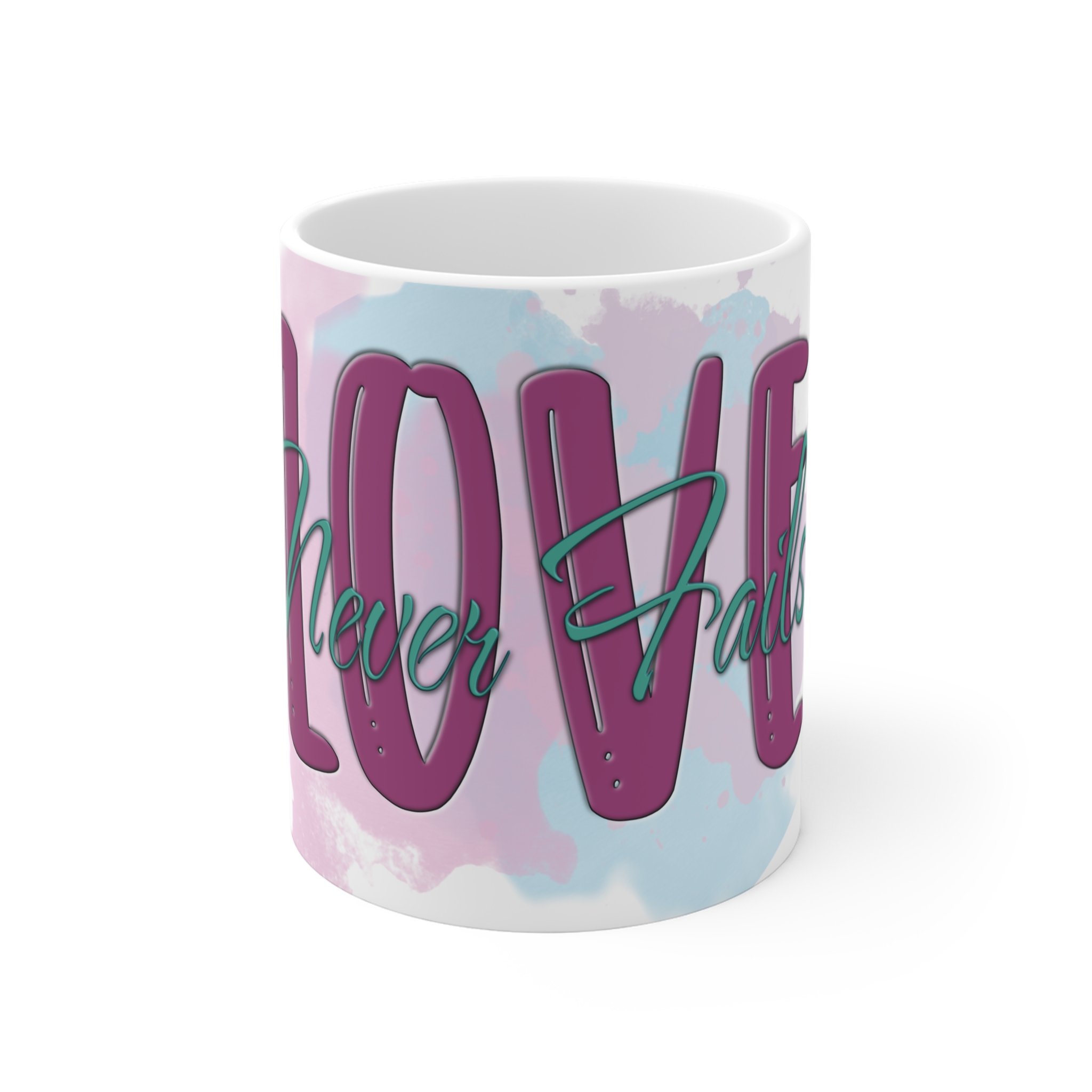 Love Never Fails 11oz Mug