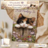 Just peeking in card mockup image