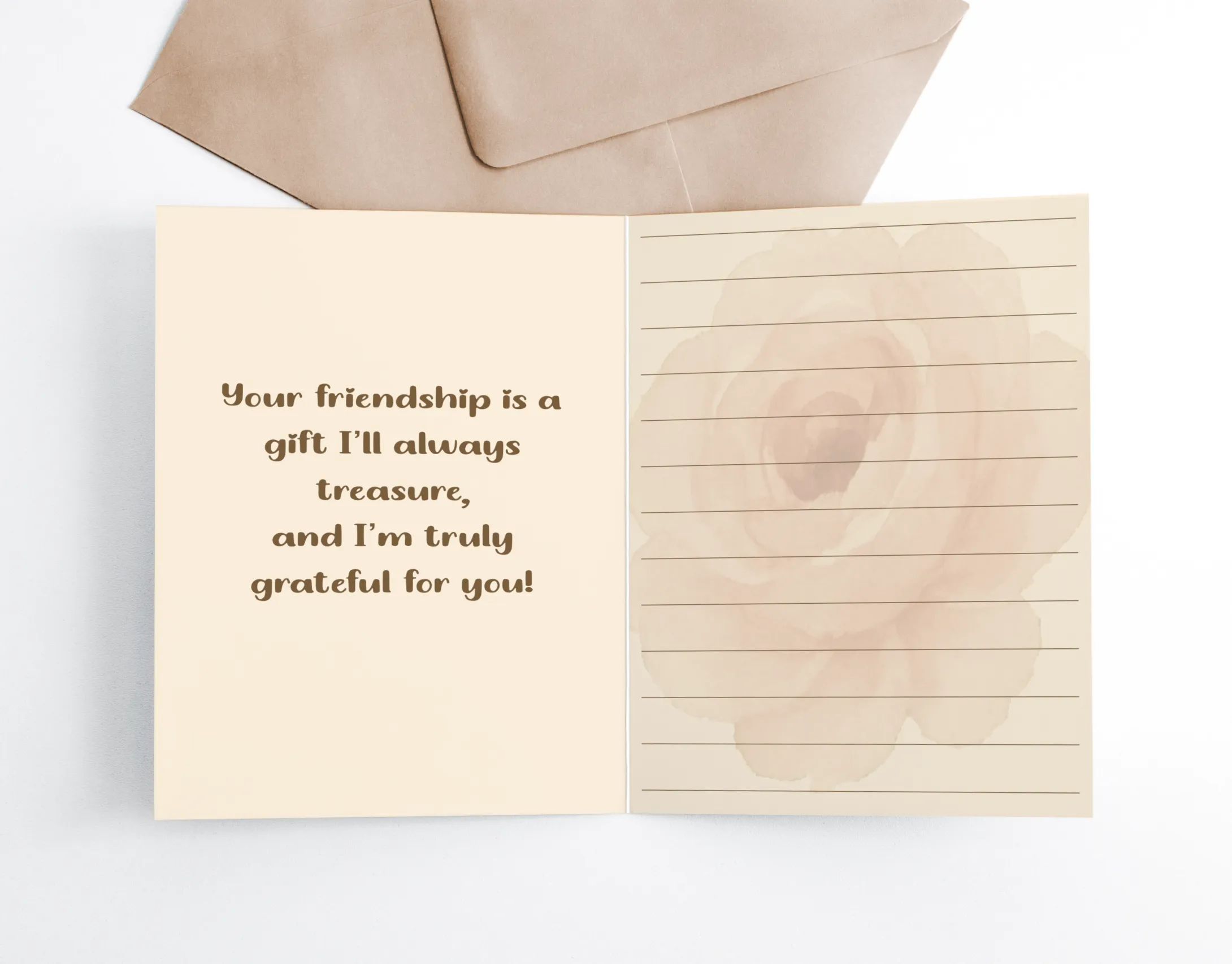 Grateful for You – 4×6 Greeting Card with Matching Envelope - Digital Download - Image 2