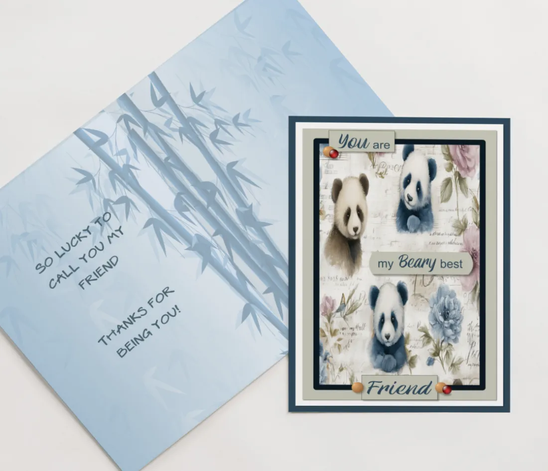Panda Bear Greeting Card